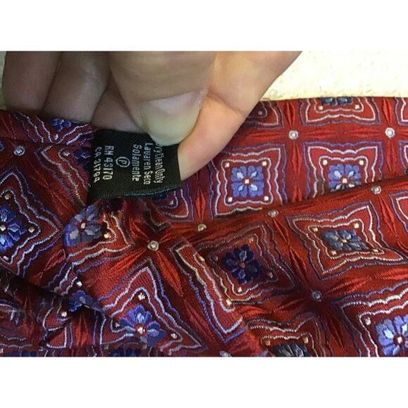 5/$10 Tasso Elba Men's Silk Geometric Tie 60" - Picture 5 of 5